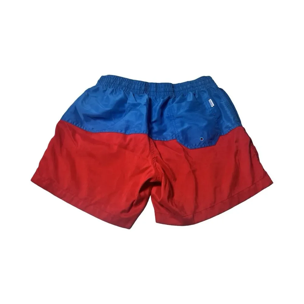 Chubbies Mens Swim Trunks Large Red Blue Colorblock Mesh Lined‎ Made in USA